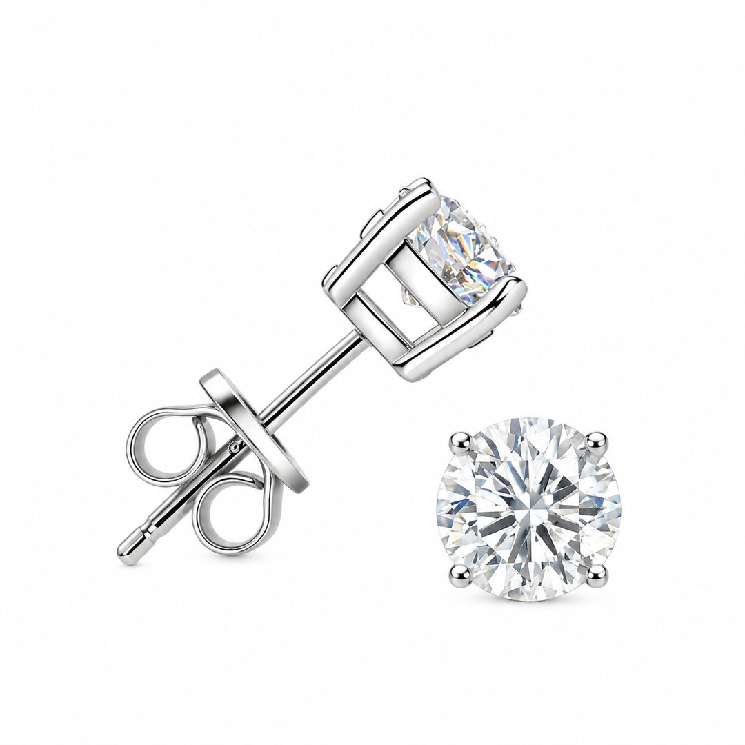 Round Cut Lab Diamond Studs 2.0 ct.