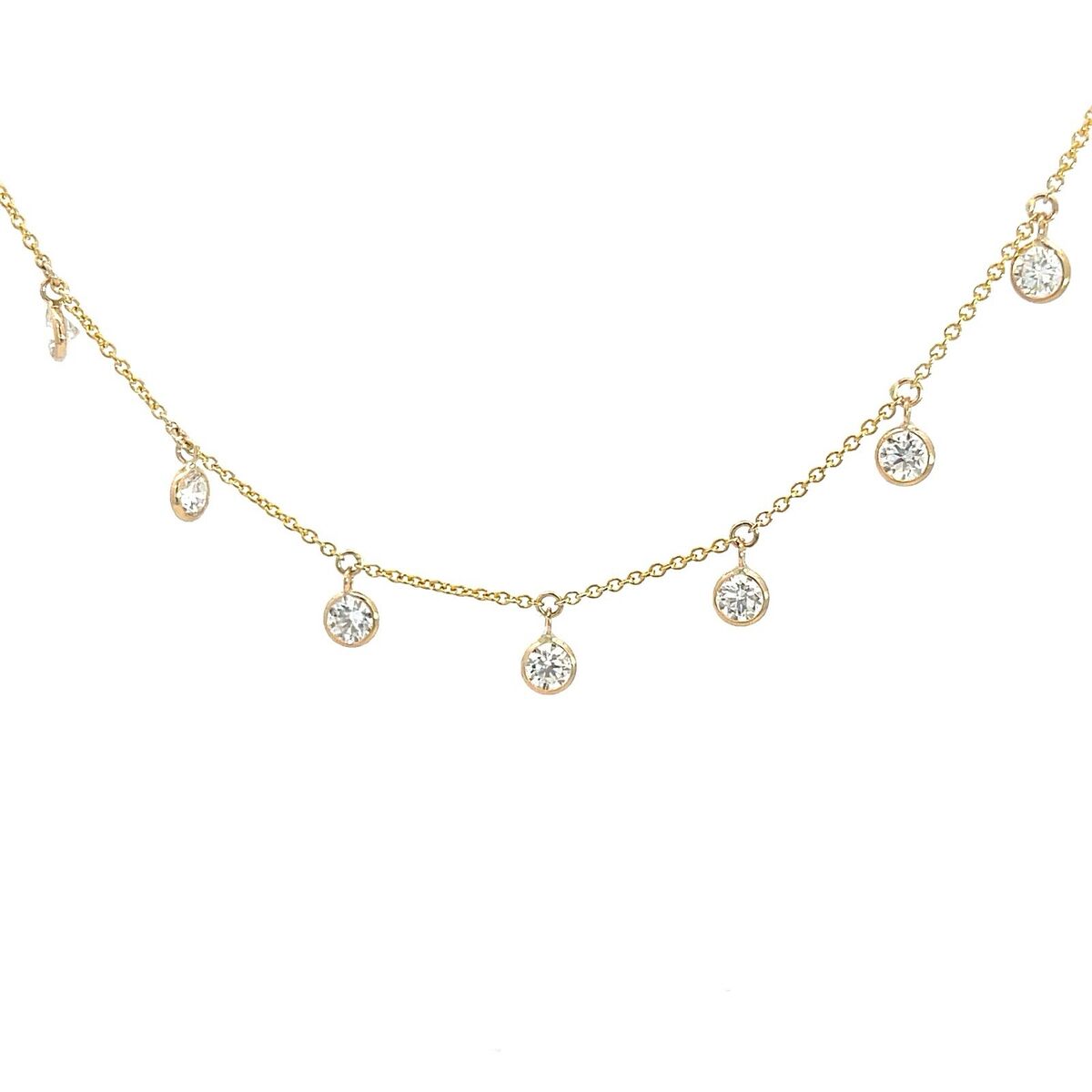 Eliana Bezel Diamond Necklace