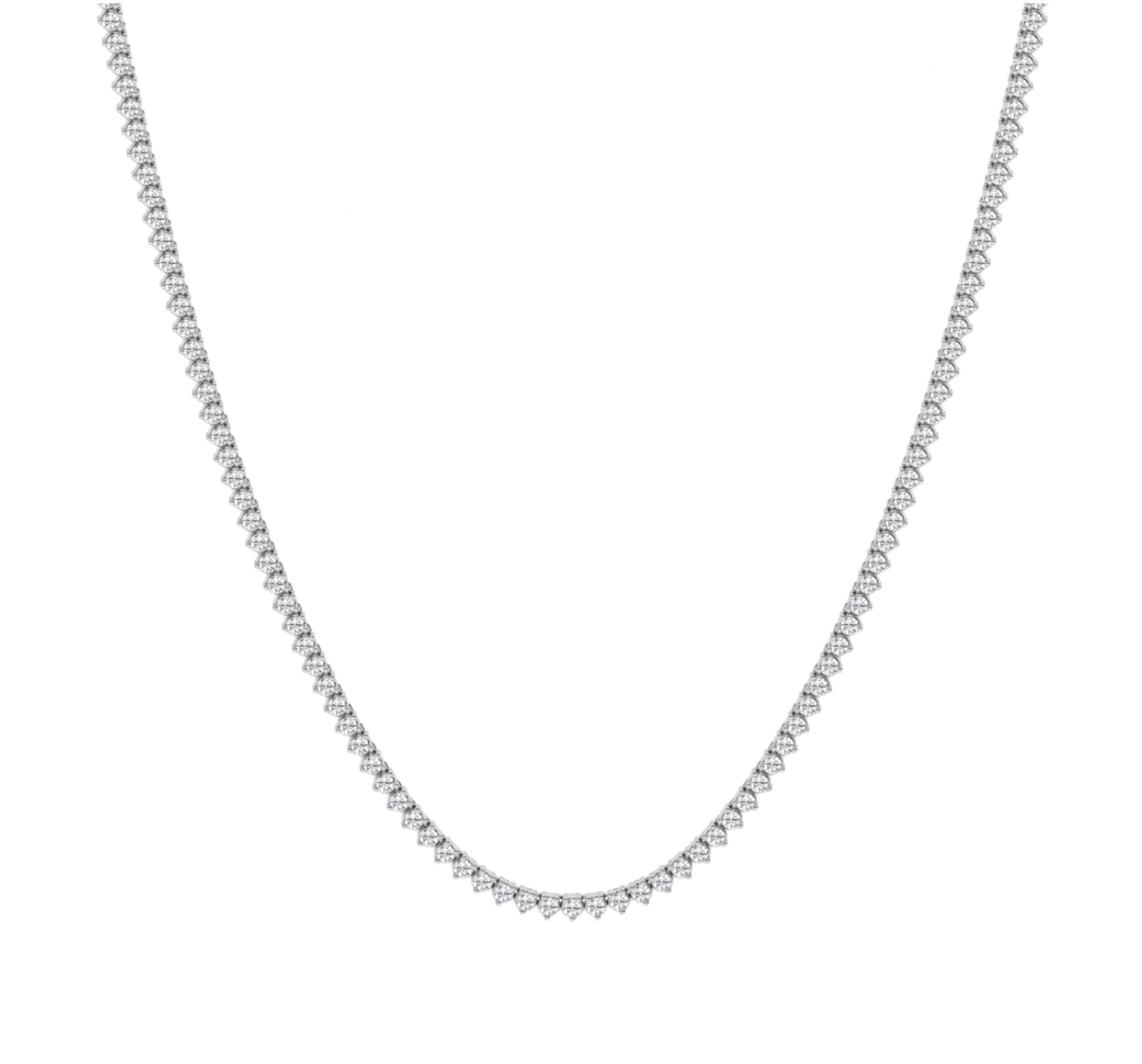 Serena Straight Diamond Tennis Necklace 5.0 ct.