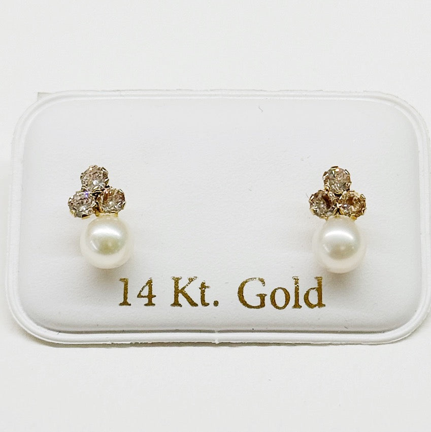 Shelly Pearl Baby Earrings