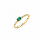 Steffany Emerald Diamond Ring