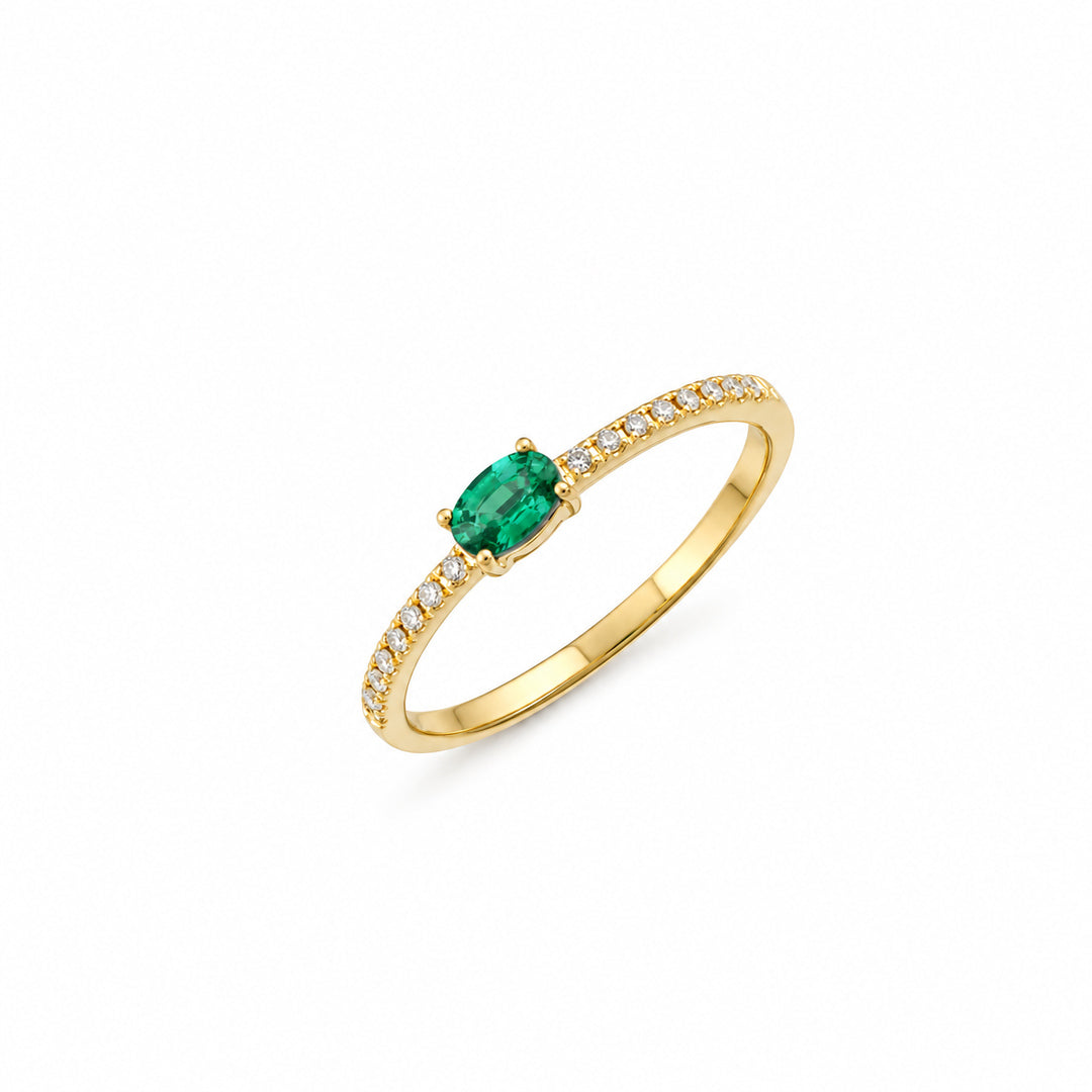 Steffany Emerald Diamond Ring