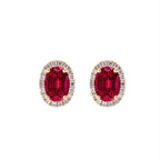 Leah Ruby Diamond Studs
