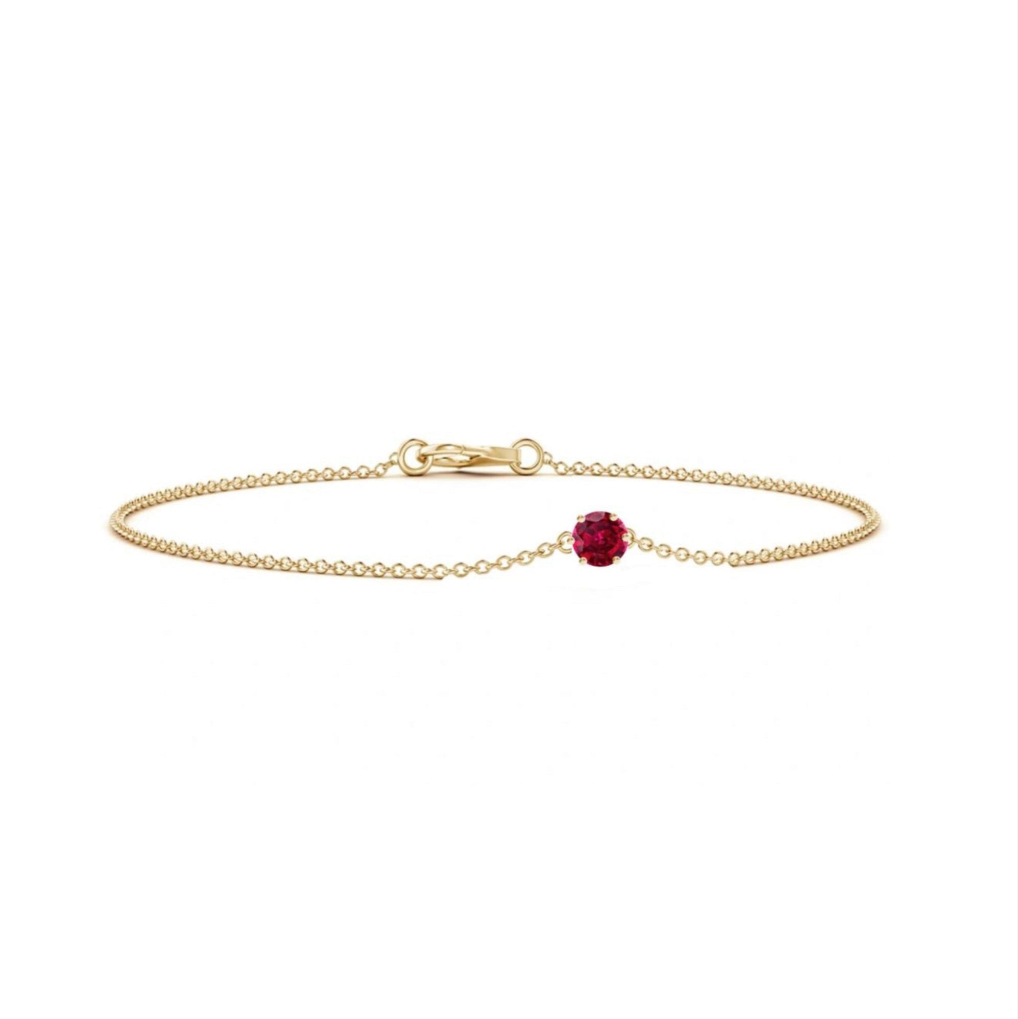 Reily Ruby Chain Bracelet