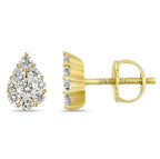 Vittoria Pear Diamond Studs