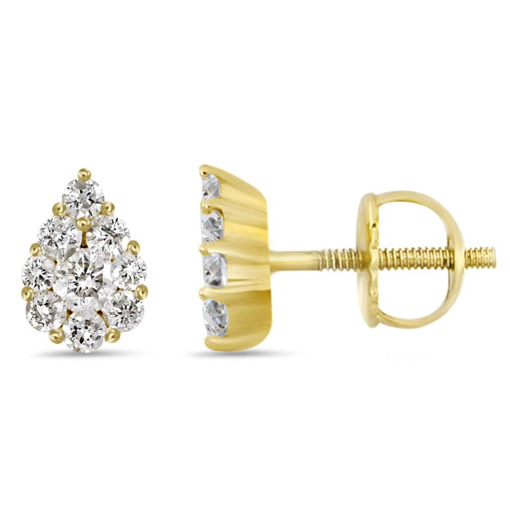Vittoria Pear Diamond Studs