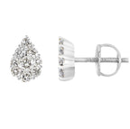 Vittoria Pear Diamond Studs