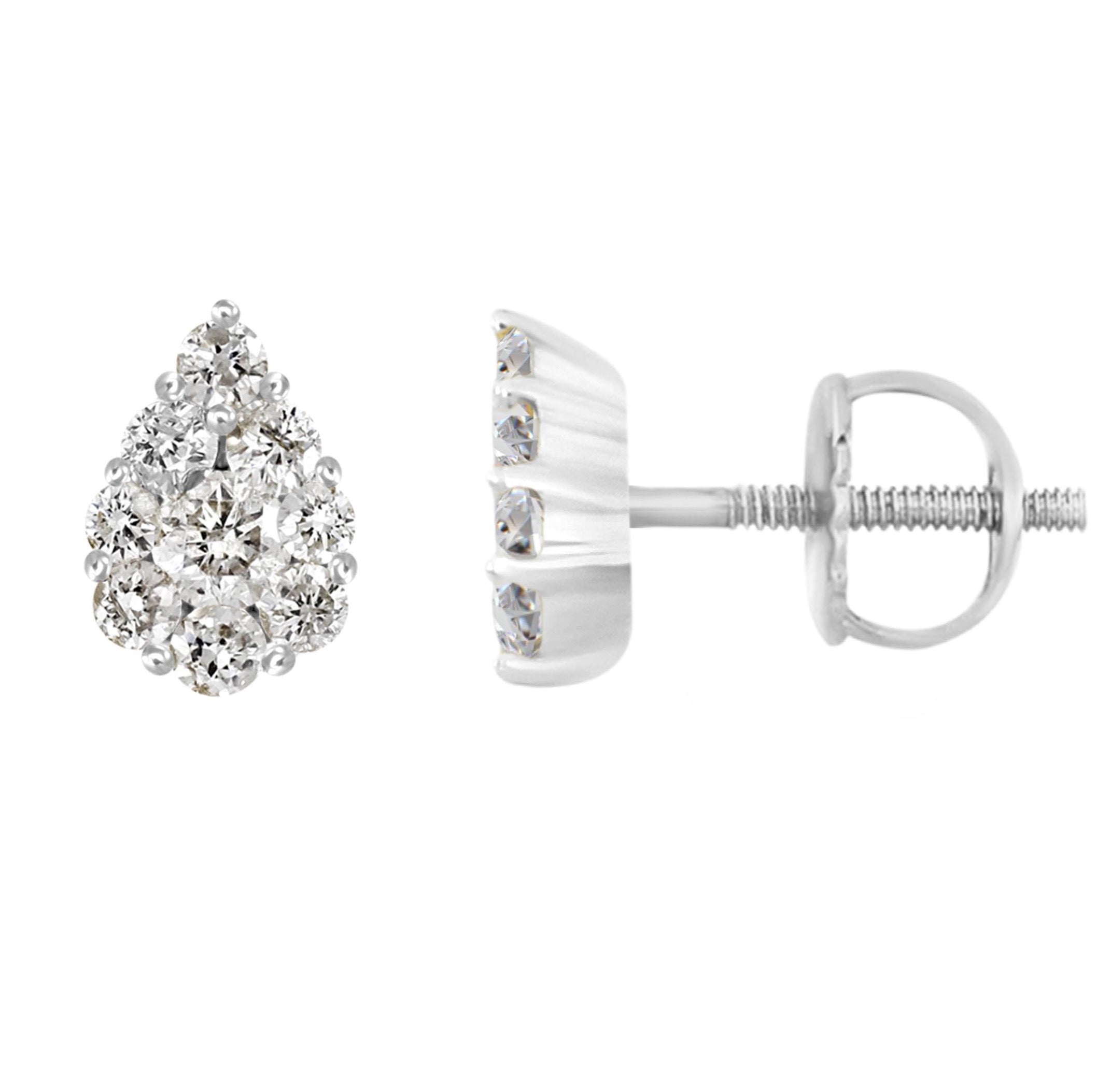 Vittoria Pear Diamond Studs