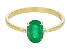 Load image into Gallery viewer, Velvet Emerald Diamond Ring
