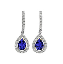 Load image into Gallery viewer, Fatima Sapphire Diamond Earrings
