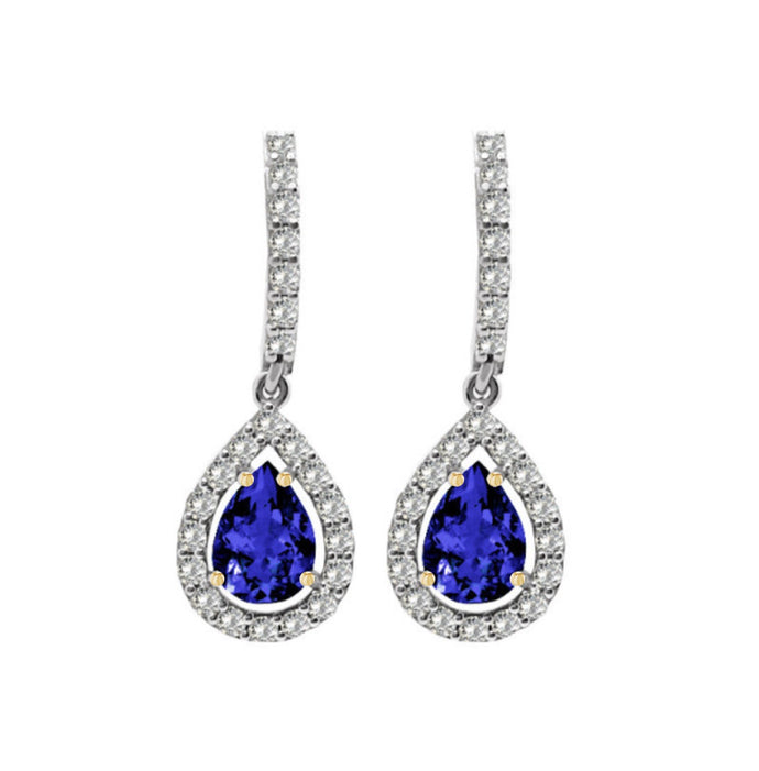 Fatima Sapphire Diamond Earrings