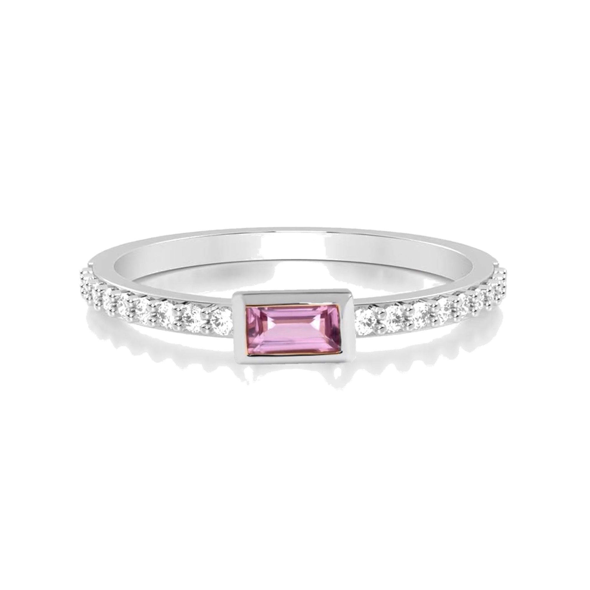 Zarina Bezel Pink Sapphire Ring