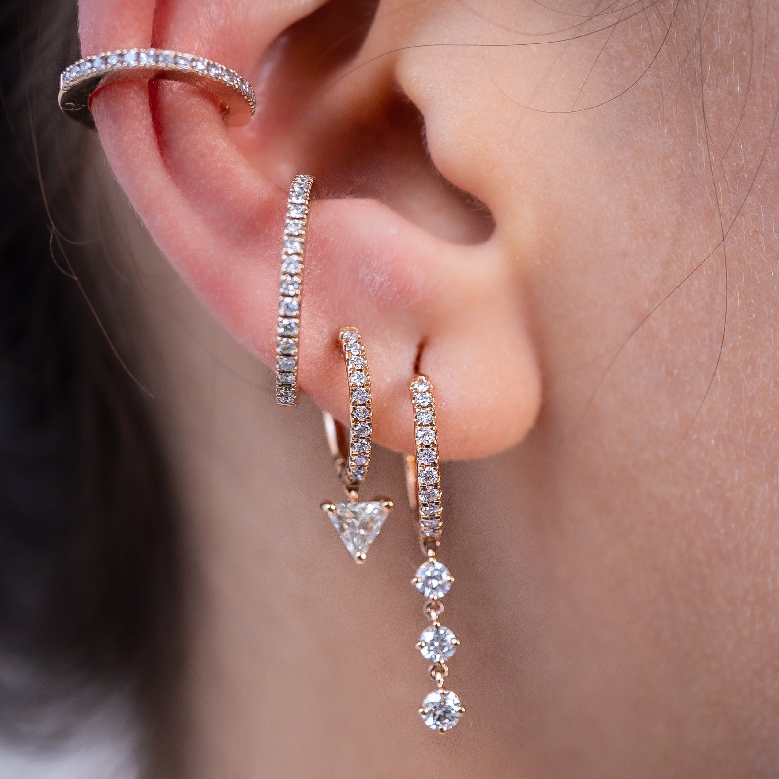 Amelia Diamond Long Earrings