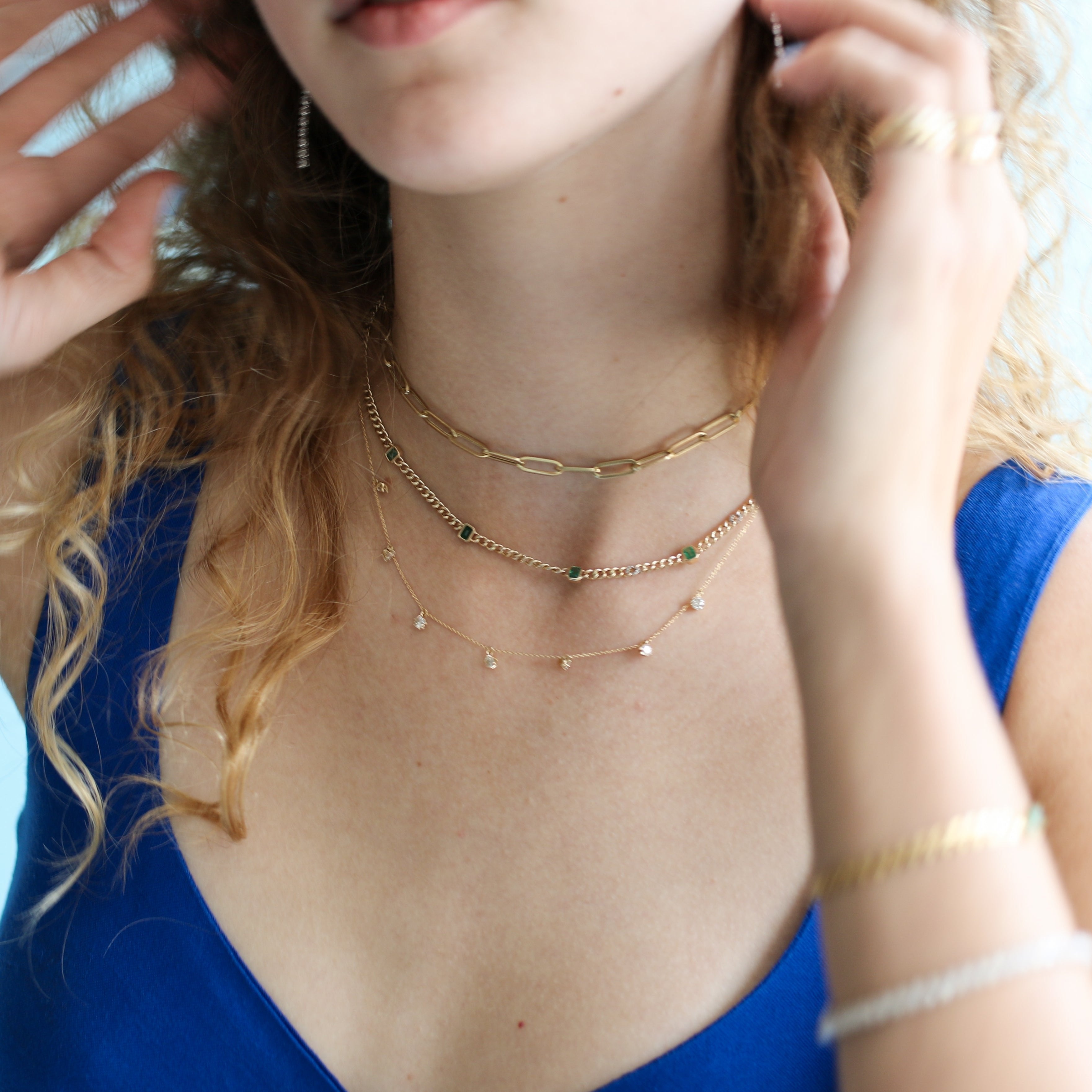 Ashley Diamond Station Necklace