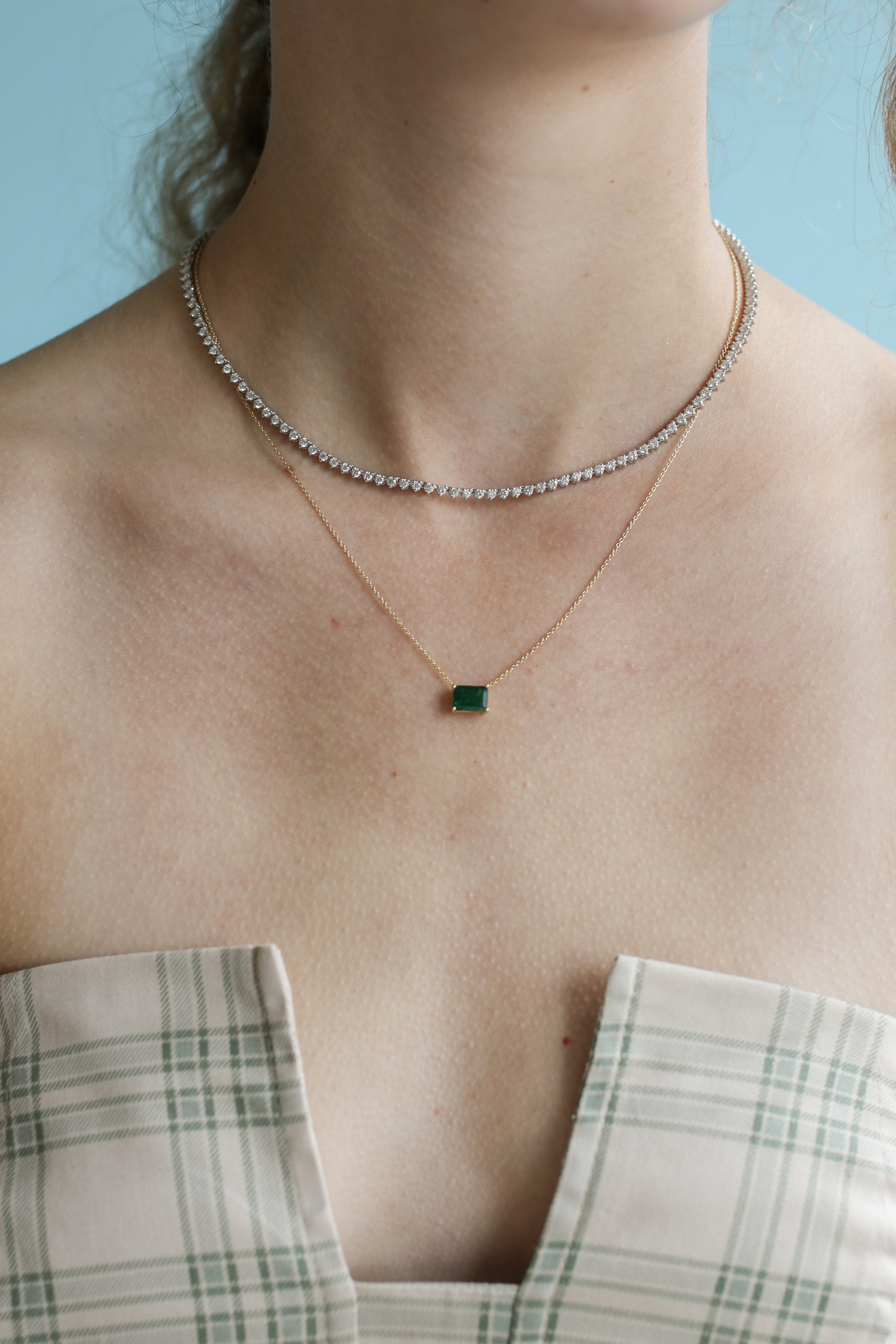 Steffi Half Tennis Necklace 2.78 ct