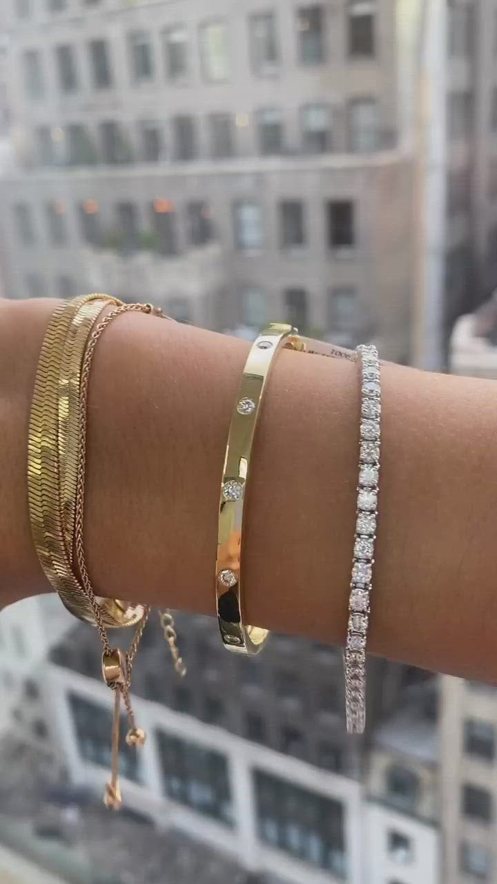 Tiara Diamond Gold Bracelet