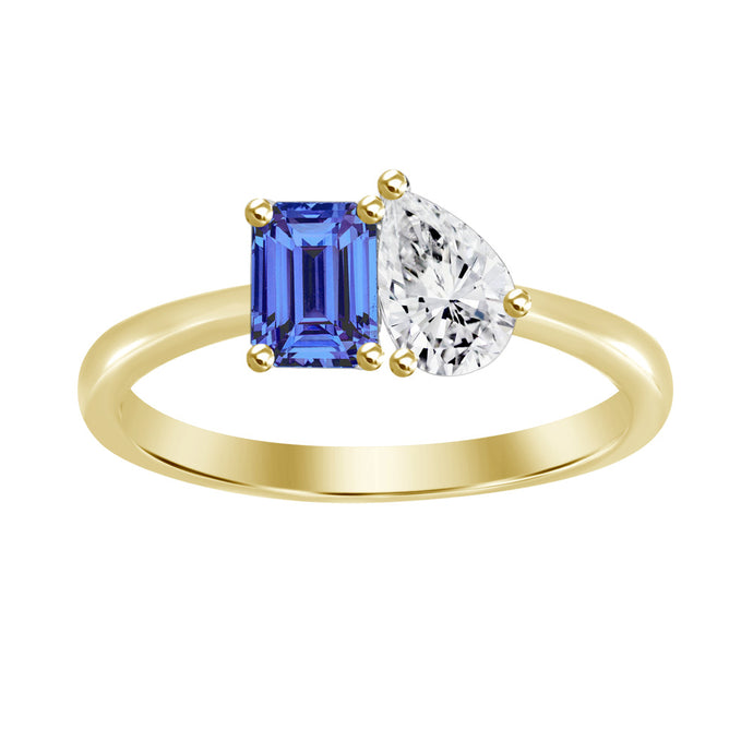 Ilse Diamond Sappphire Ring