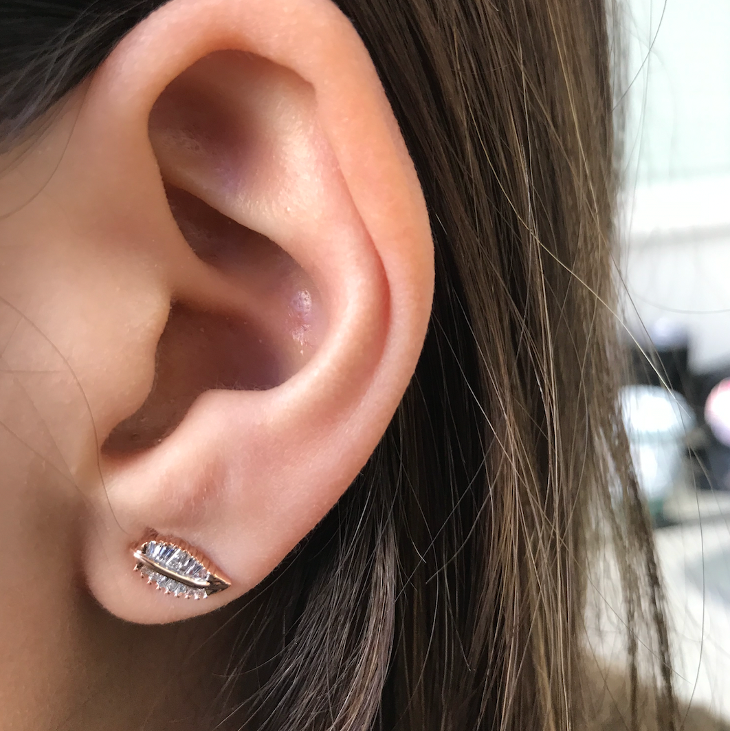 Leaves Diamond Studs