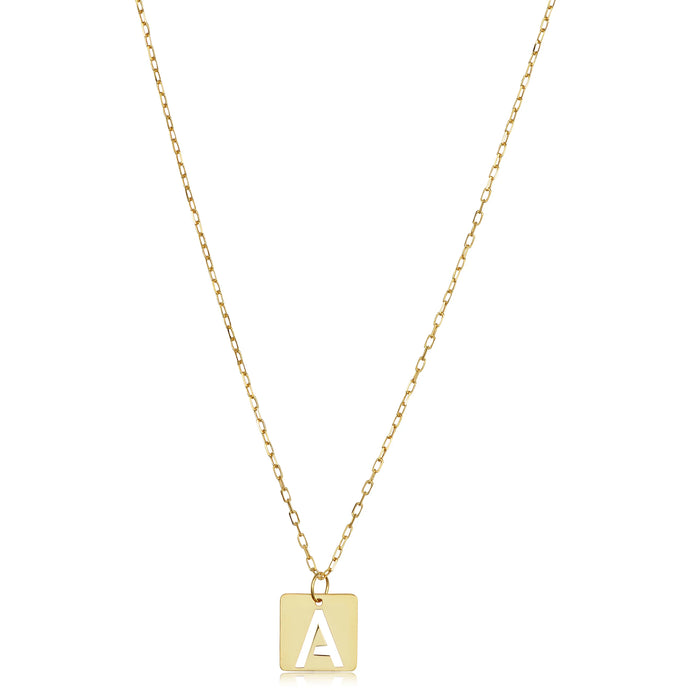Alphabet Gold Necklace