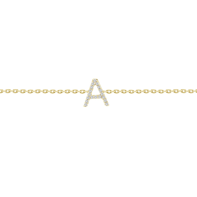 Alphabet Diamond Bracelet