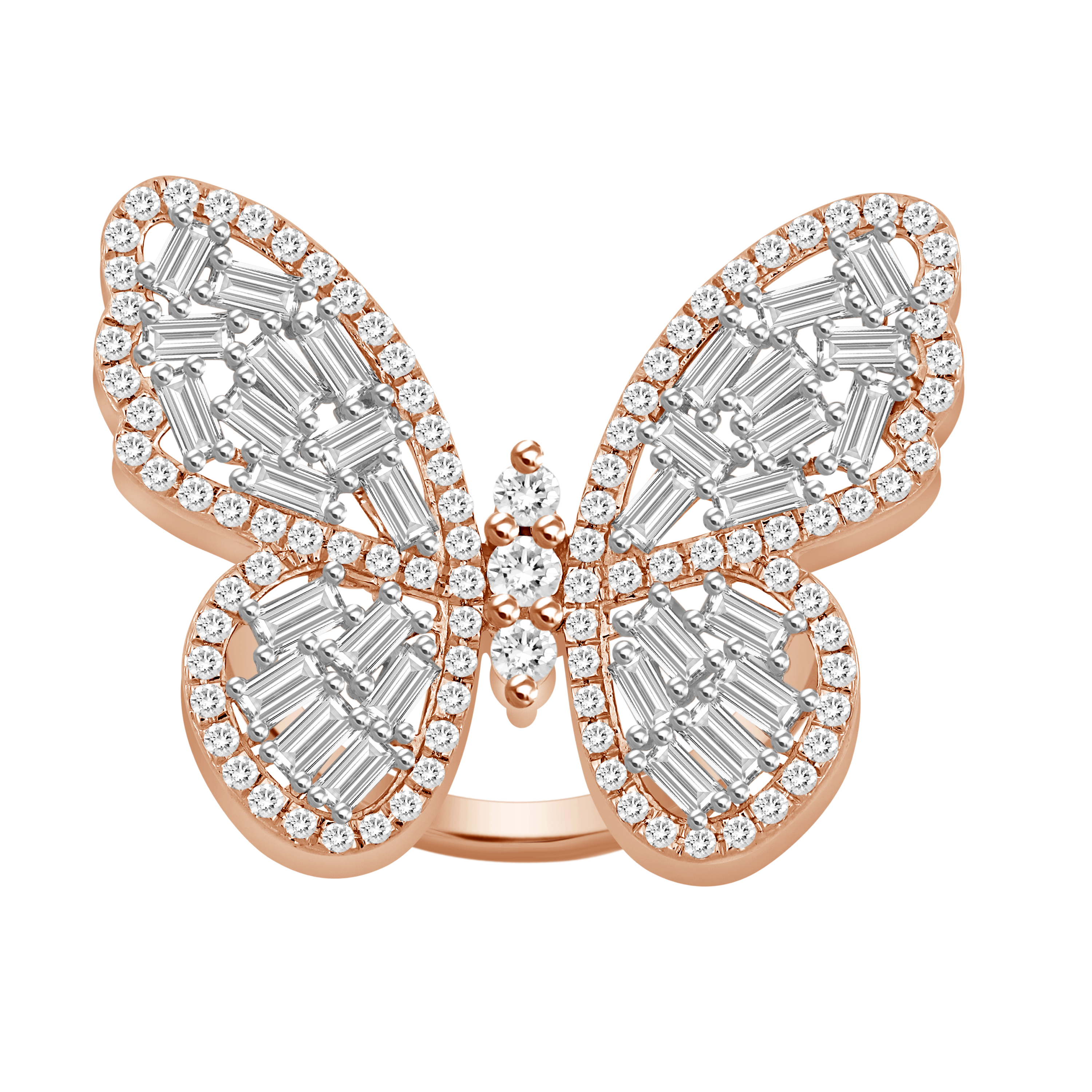 Butterfly Diamond Ring