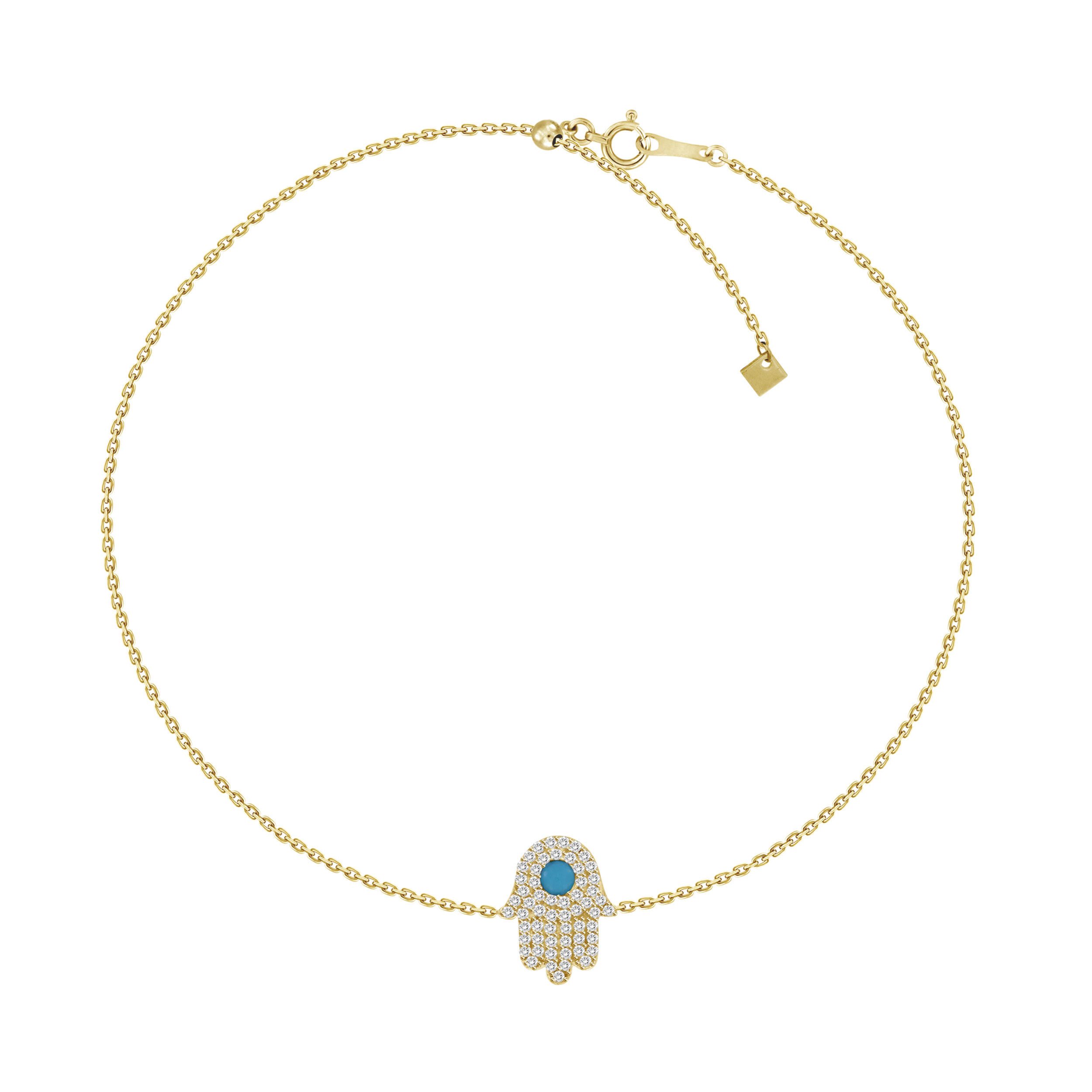 Hamsa Turquoise Bracelet