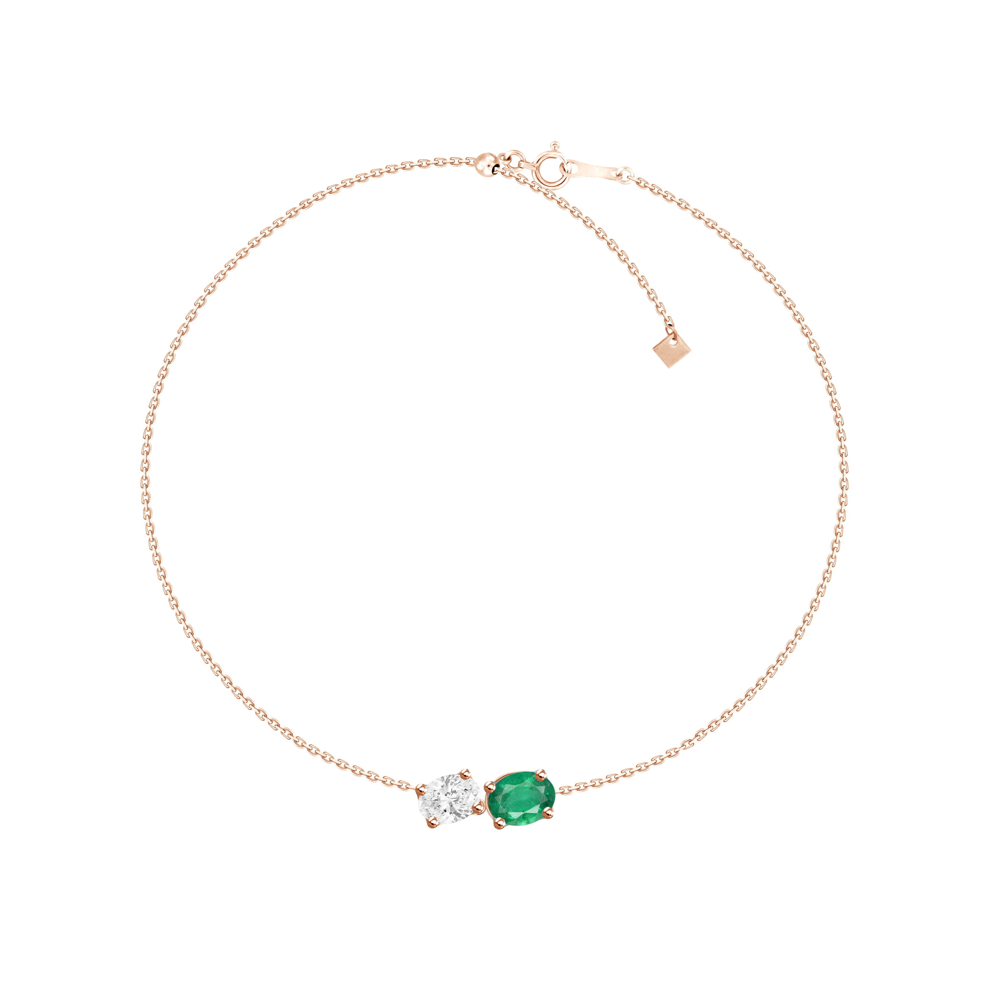 Amy Emerald Diamond Bracelet