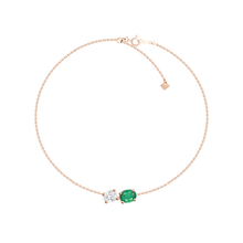 Load image into Gallery viewer, Amy Emerald Diamond Bracelet

