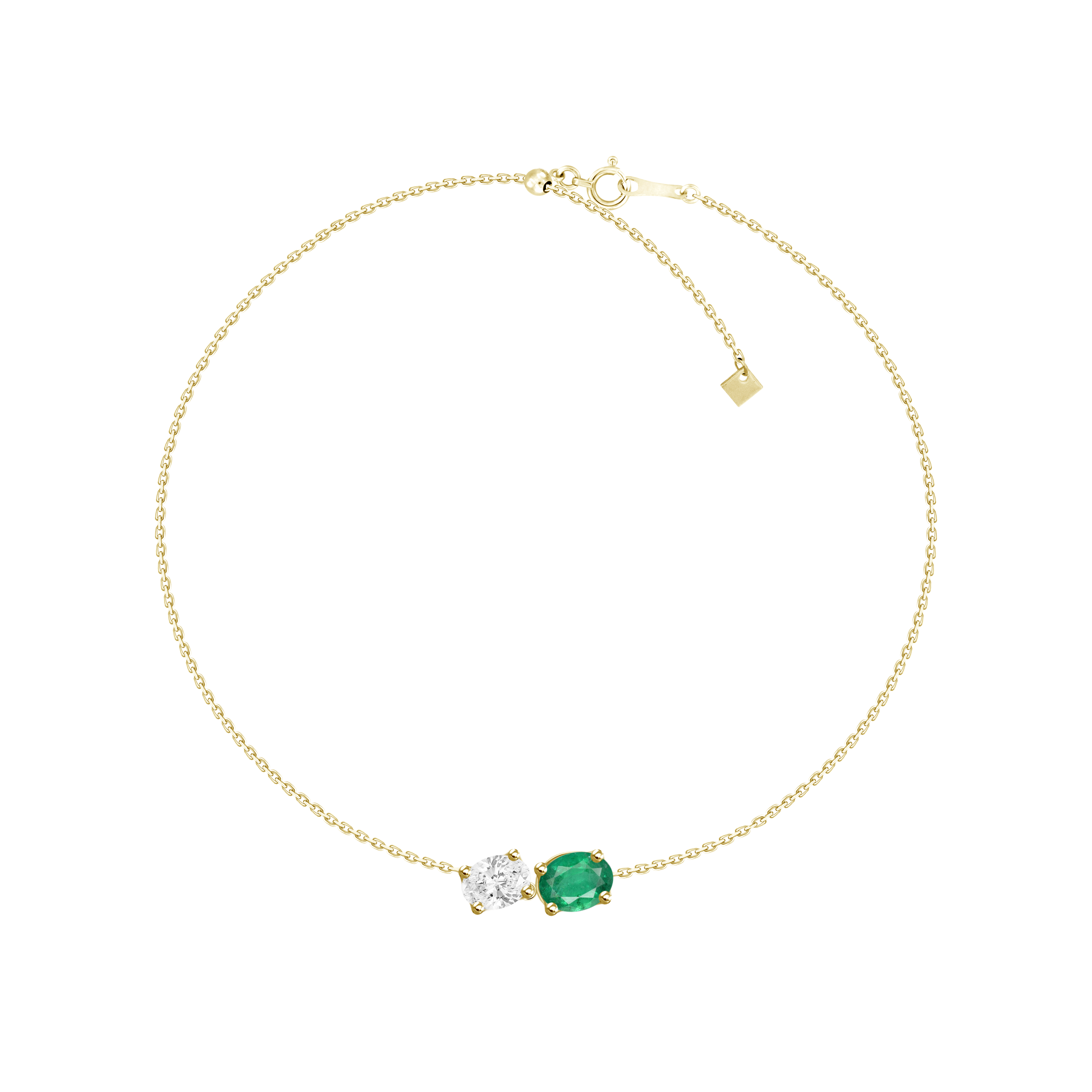 Amy Emerald Diamond Bracelet