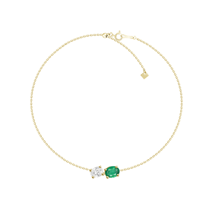 Amy Emerald Diamond Bracelet