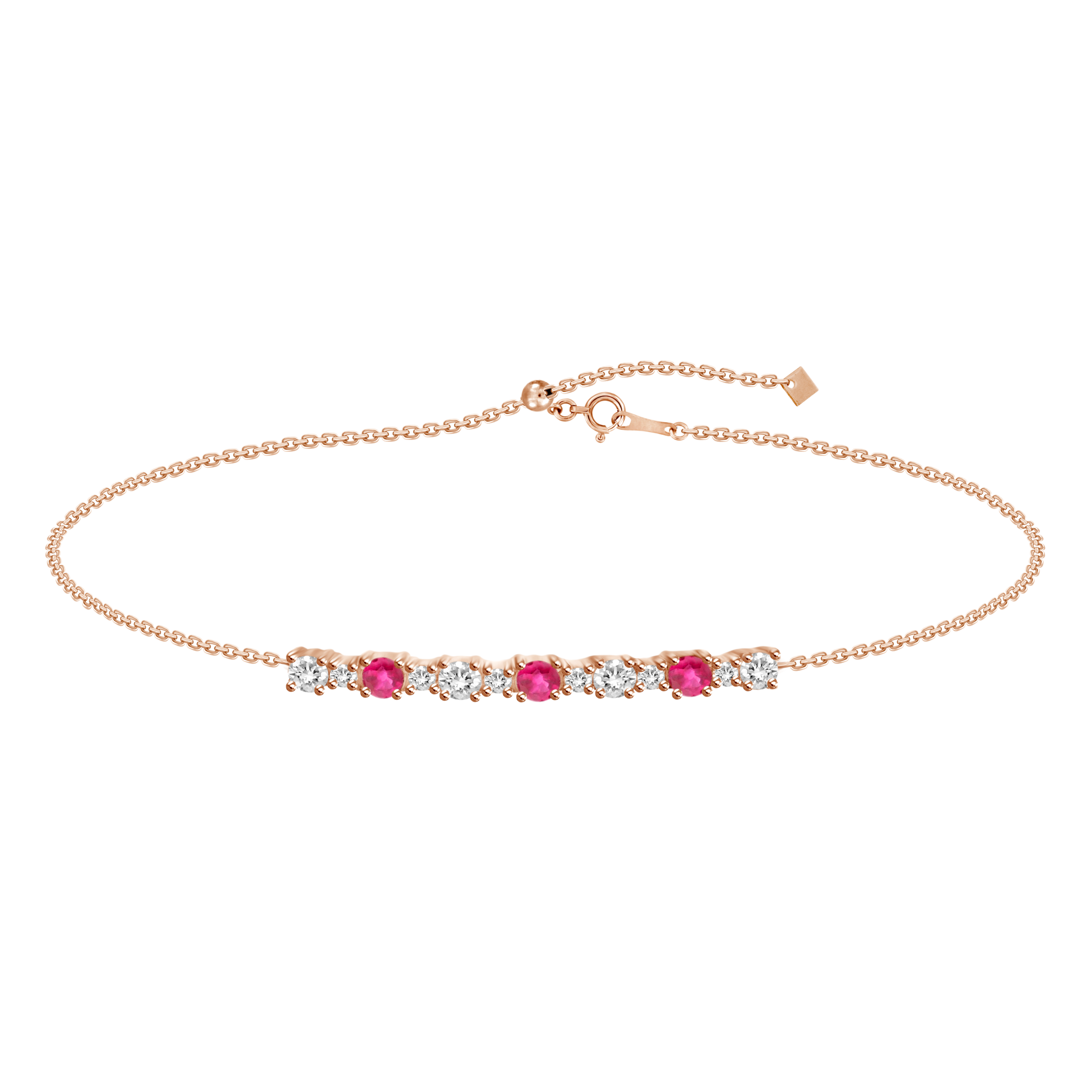 Amelie Ruby Diamond Bracelet