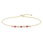 Amelie Ruby Diamond Bracelet