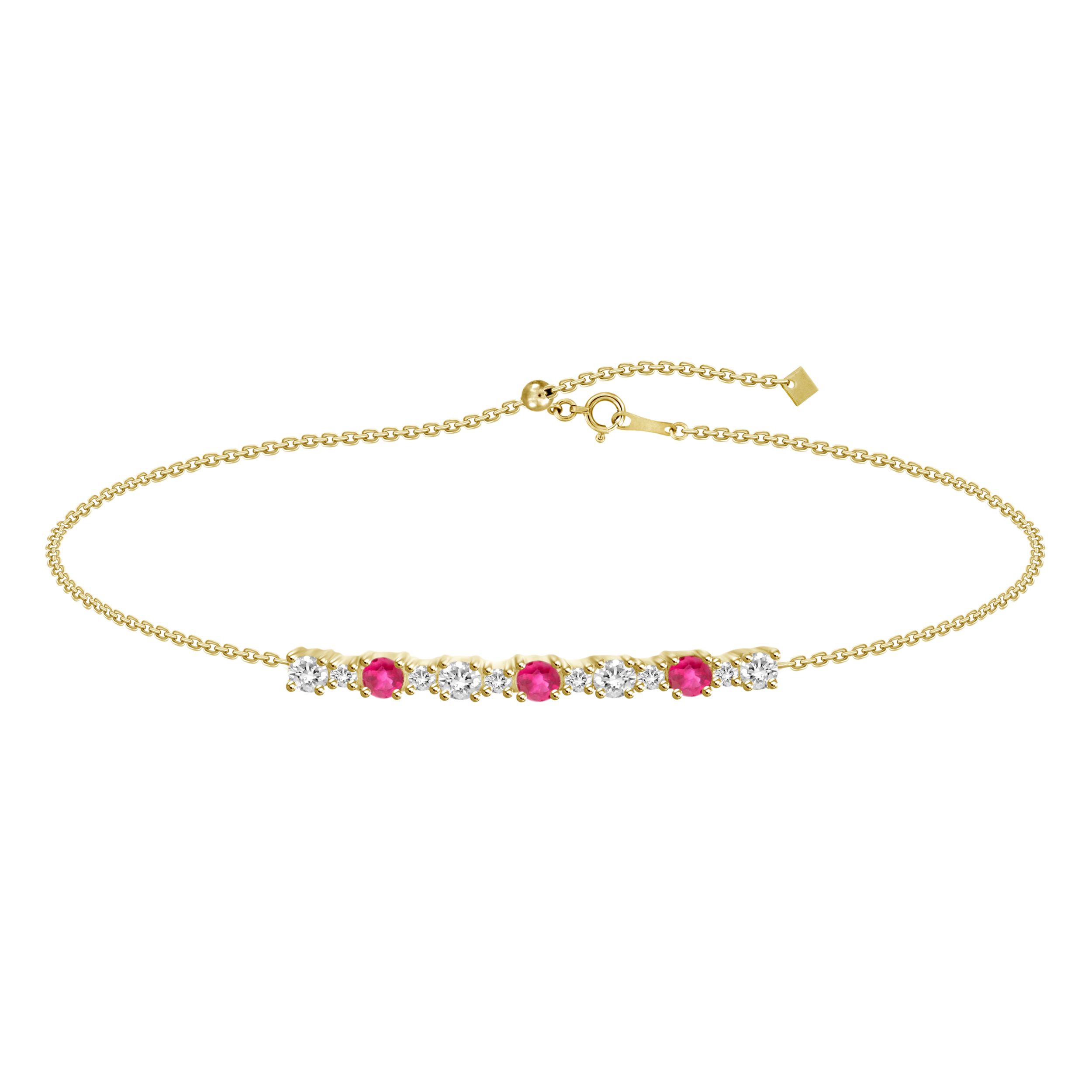 Amelie Ruby Diamond Bracelet
