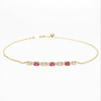 Amelie Ruby Diamond Bracelet