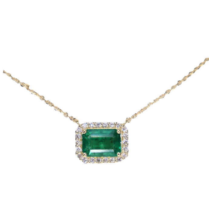 Palmira Emerald Diamond Necklace