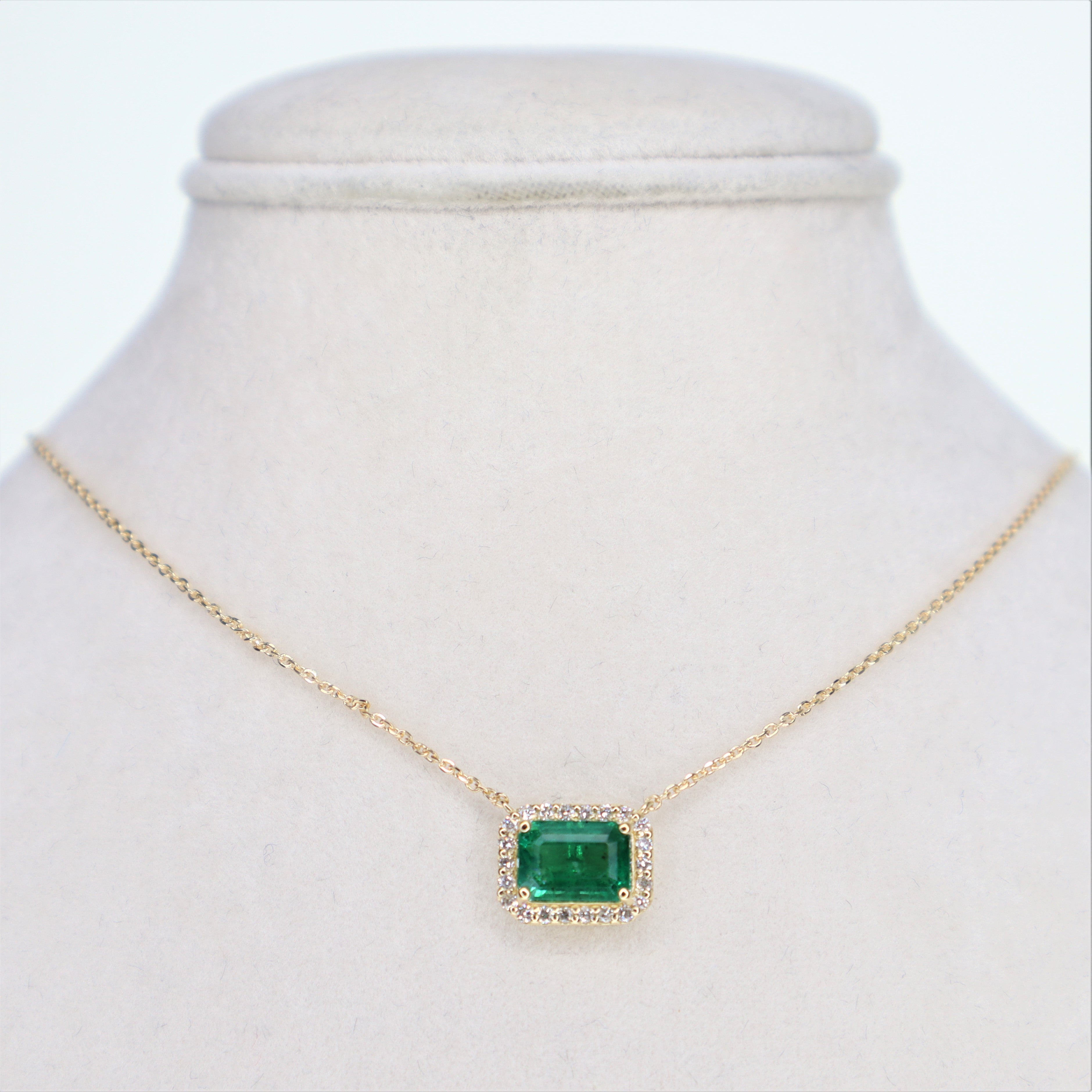 Palmira Emerald Diamond Necklace