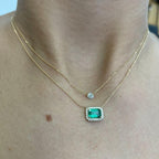 Palmira Emerald Diamond Necklace