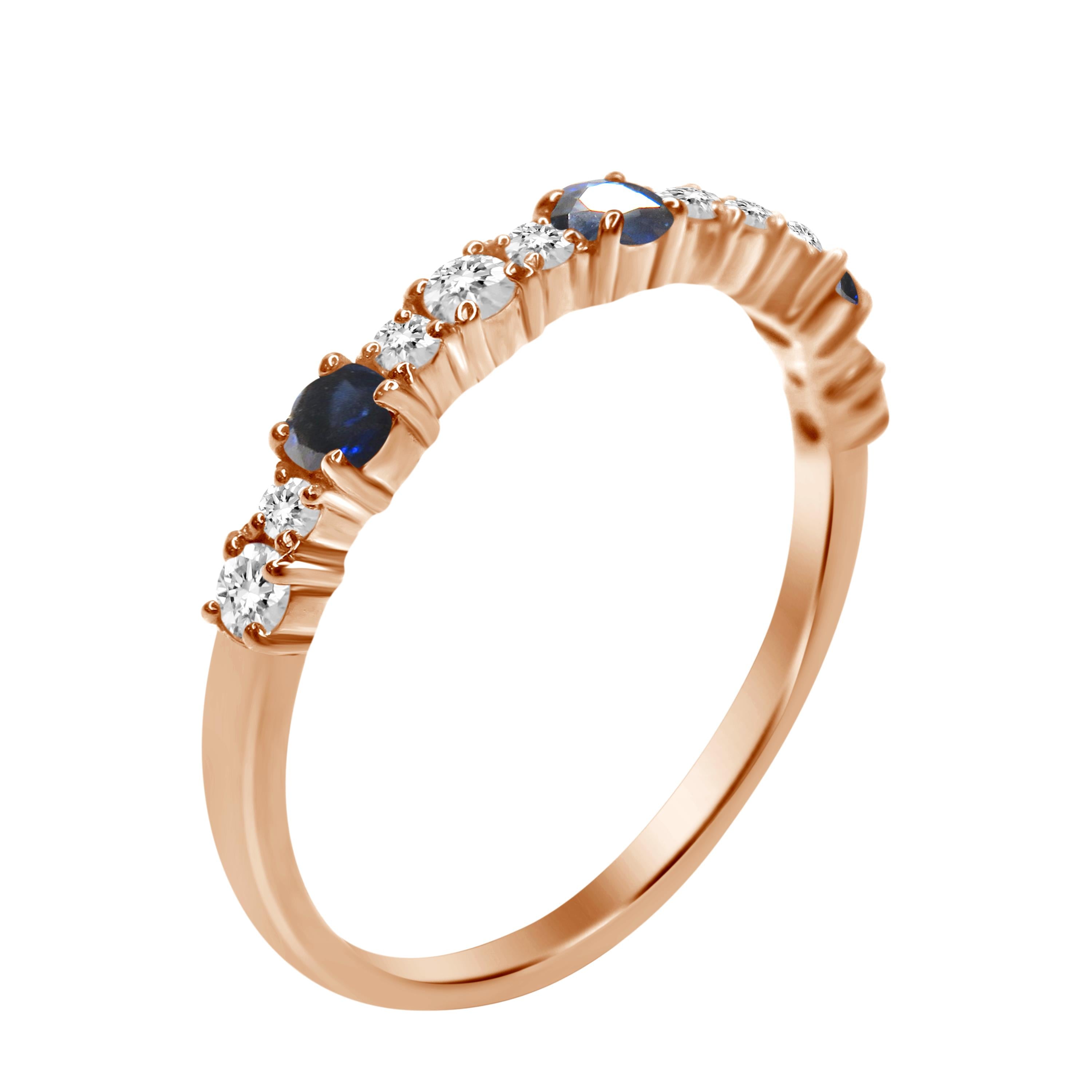 Stella Sapphire Diamond Ring