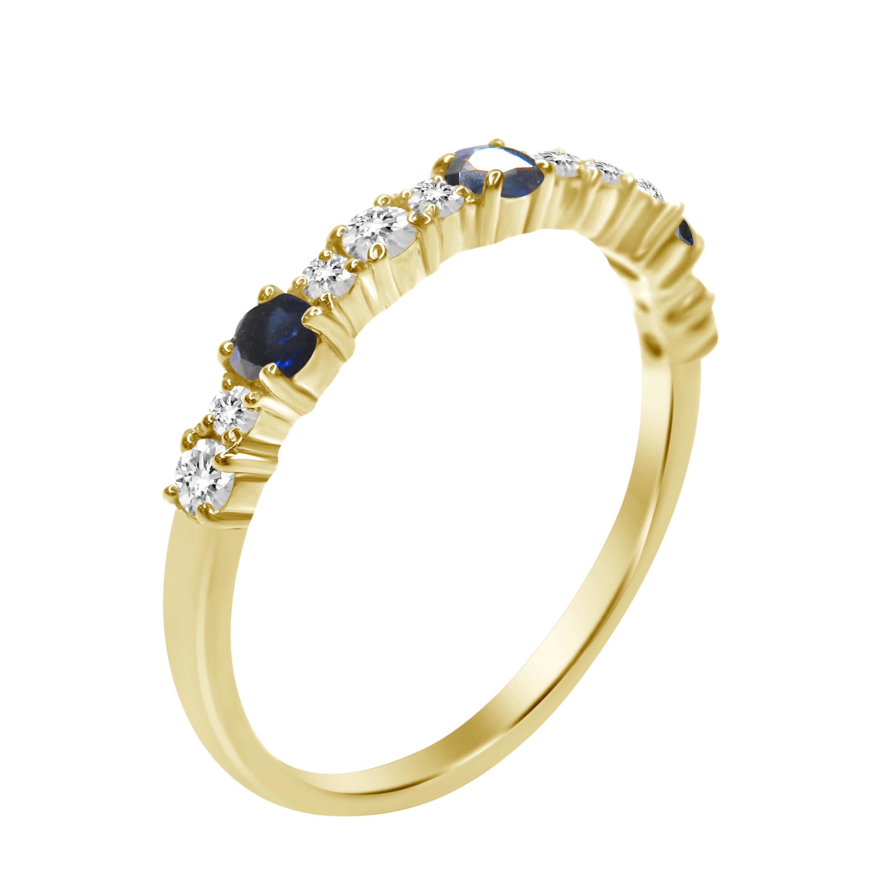 Stella Sapphire Diamond Ring