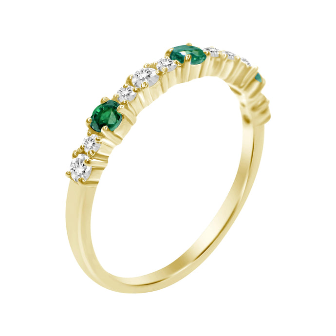 Emilia Emerald Diamond Ring