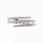 Anillo de diamantes en espiral