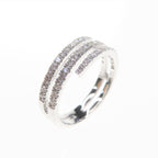Anillo de diamantes en espiral