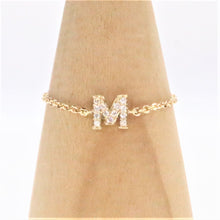 Load image into Gallery viewer, Maria Alphabet Diamond Chain Ring
