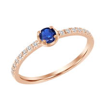 Load image into Gallery viewer, Gina Sapphire Diamond Ring
