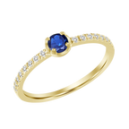 Gina Sapphire Diamond Ring