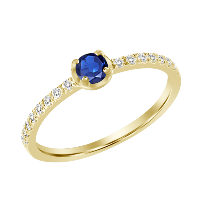 Gina Sapphire Diamond Ring