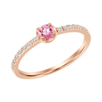 Giovanna Pink Sapphire Diamond Ring