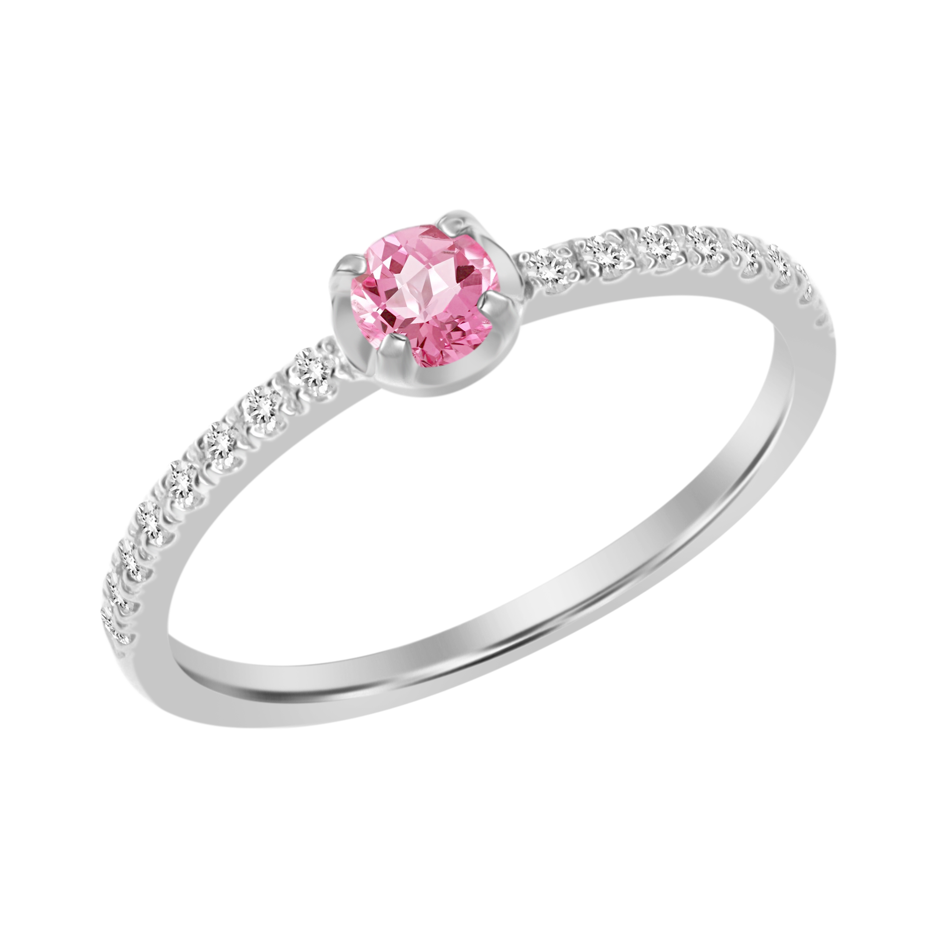 Giovanna Pink Sapphire Diamond Ring
