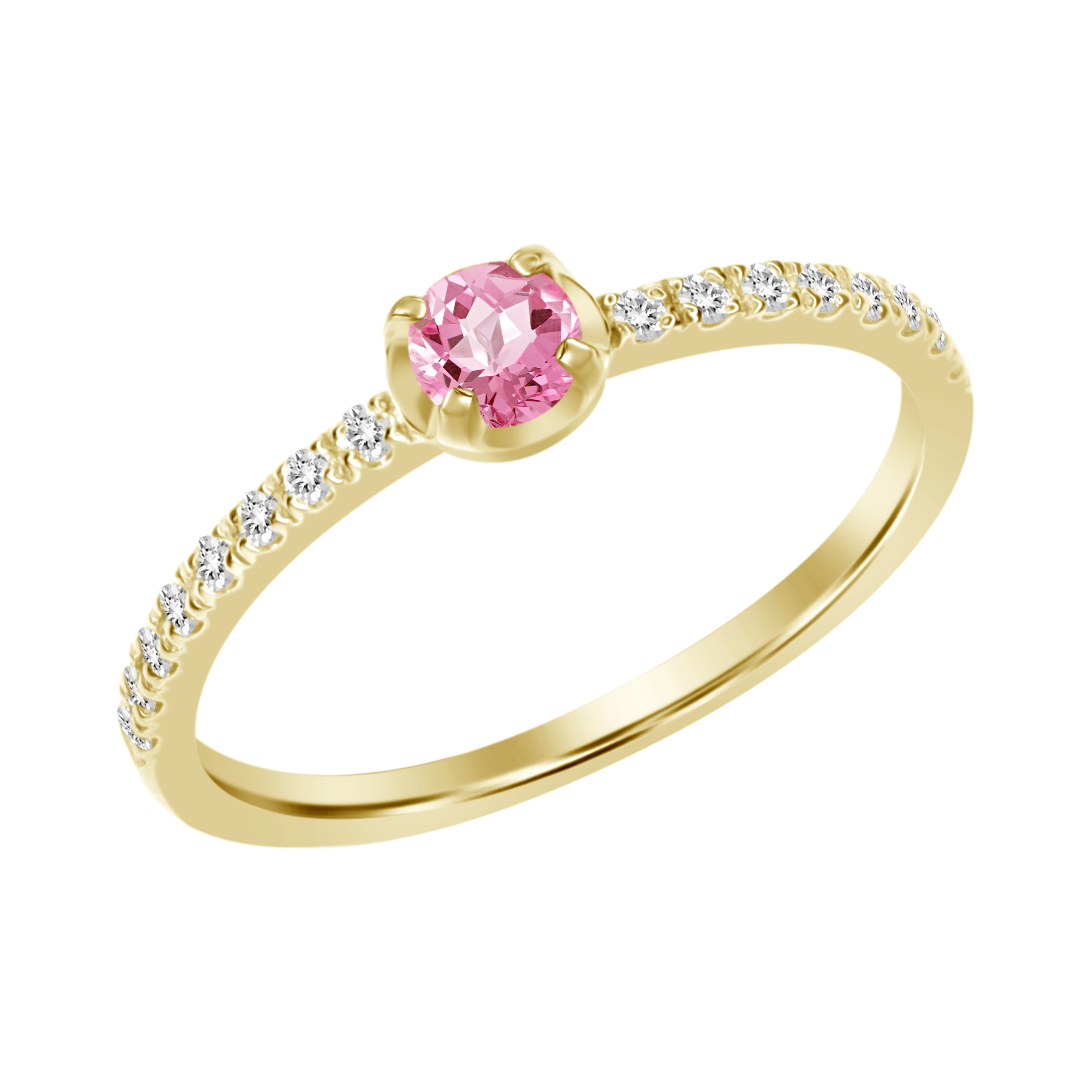 Giovanna Pink Sapphire Diamond Ring