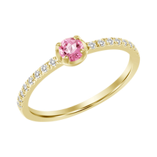 Load image into Gallery viewer, Giovanna Pink Sapphire Diamond Ring
